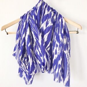 Jcrew Purple Print ikat Scarf